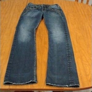 𝅺JEANS silver waist 25 length 33